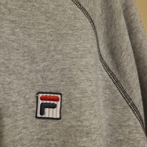 Fila | Women's Gray Vintage Crewneck Sweatshirt (Size XL) - Picture 5 of 10